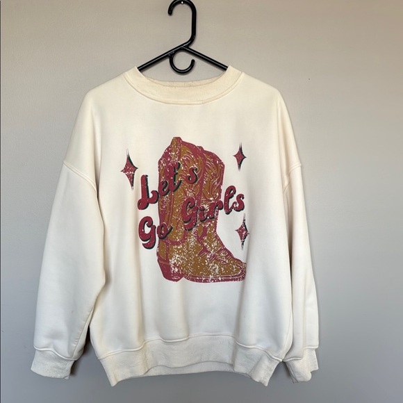 Aiden Let’s Go Girls Oversized Sweatshirt size S - Picture 1 of 4